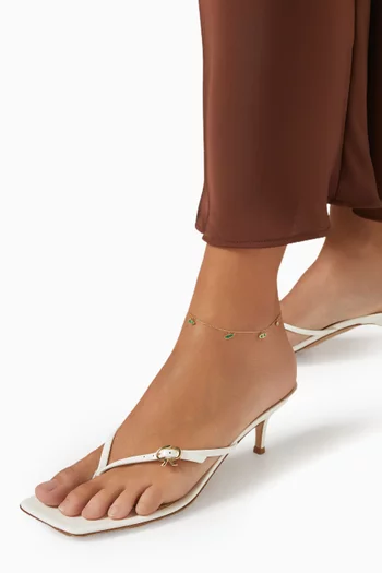Ya Ein Enamel Anklet in 18kt Gold