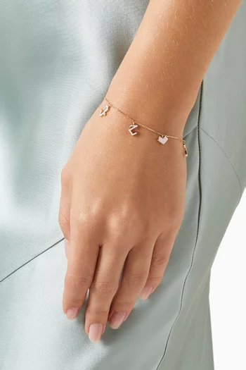 Al Hobb Charm Bracelet in 18kt Gold
