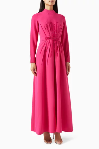 Sequin-embellished Maxi Dress