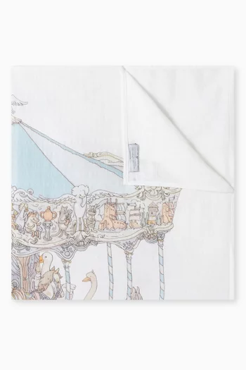 Carousel Carré Blanket in Organic Cotton