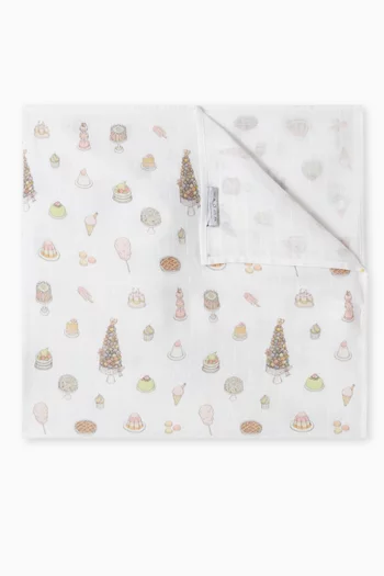 Sweetie Pie Carré Blanket in Organic Cotton