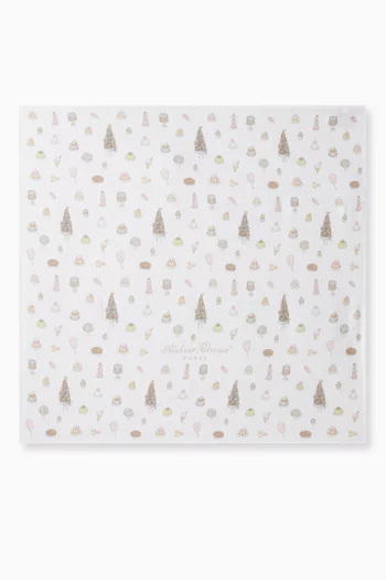Sweetie Pie Carré Blanket in Organic Cotton