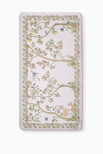 In Bloom Fitted Sheet in Satin-finish Organic Cotton