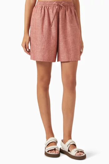 Relaxed-fit Shorts in Linen