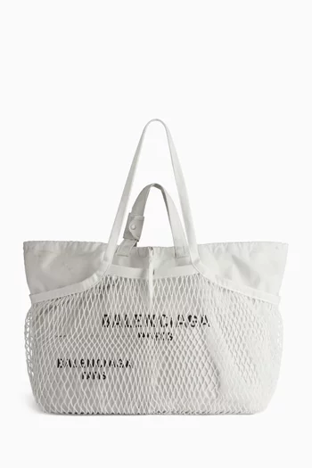 Large 24/7 Tote Bag in Recycled Nylon & Fishnet