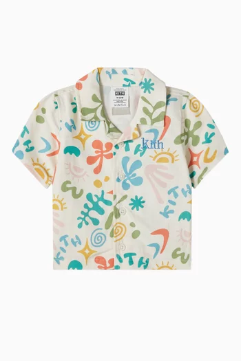 Floral Camp Shirt in Cotton
