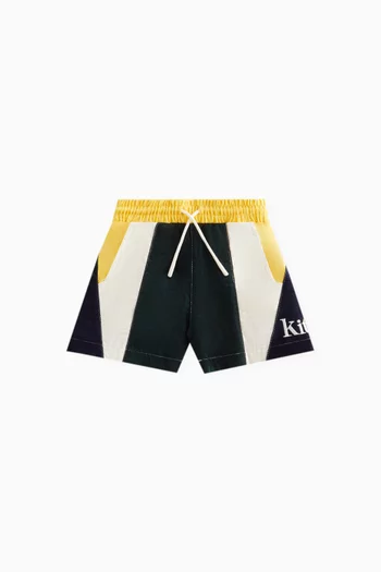 Baby Curtis Panelled Shorts in Micro Cord Cotton