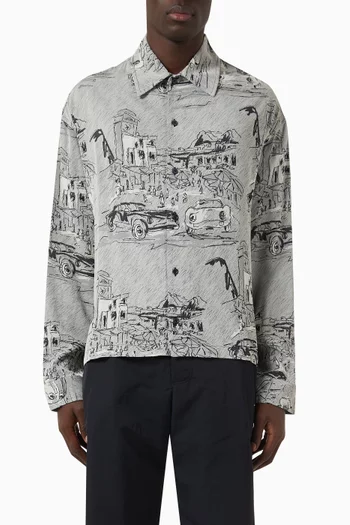 La Chemise Corto Shirt in Viscose-blend