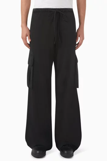 Monogram Cargo Pants in Cotton-jersey