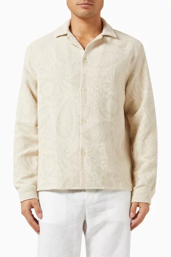 Jaxon Overshirt in Cotton-jacquard