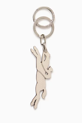 Le Pilage Horse Keyring in Leather