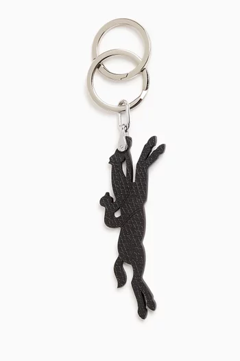 Le Pilage Horse Keyring in Leather