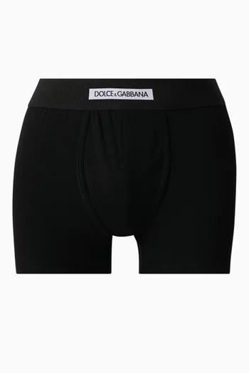 Regular-fit Boxer Briefs in Stretch Cotton Jersey