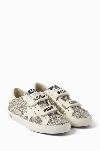 Old School Sneakers in Glitter