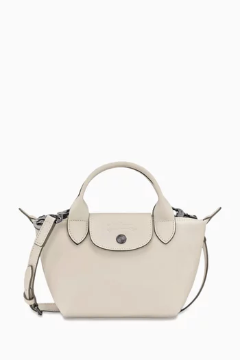Mini Le Pliage Xtra Handbag in Leather