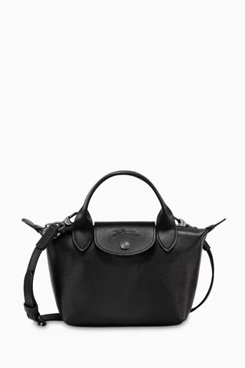 Mini Le Pliage Xtra Handbag in Leather