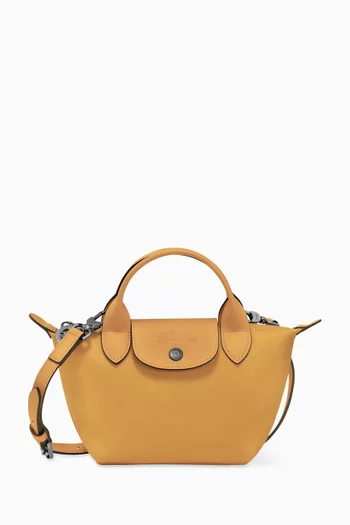 Mini Le Pliage Xtra Handbag in Leather