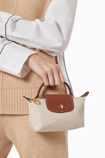 Mini Le Pliage Original Clutch in Canvas