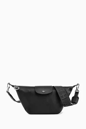 Mini Le Pliage Xtra Crossbody Bag in Leather