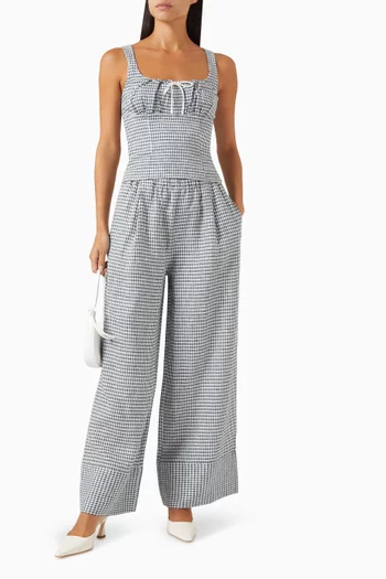 Fernando Wide-leg Pants in Linen