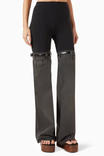 Hybrid Jeans in Jersey & Denim