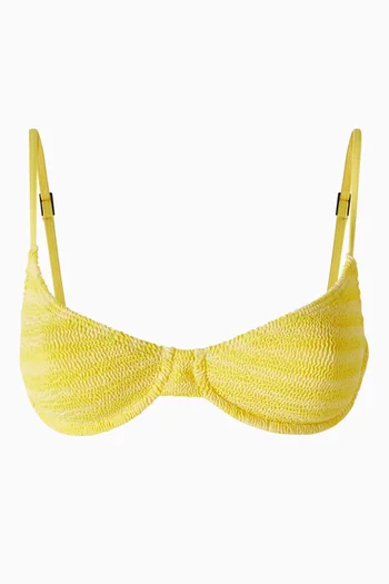 Gracie Balconette Bikini Top in Authentic Crinkle™ Fabric