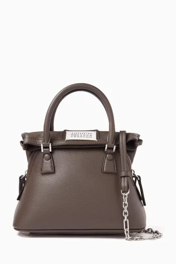 Mini 5AC Classique Top-handle Bag in Leather