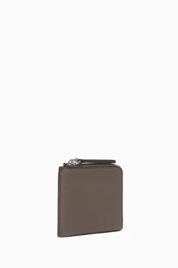 Four Stitch Zip-around Wallet in Leather