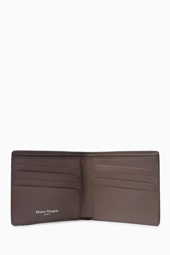Four-stitch Bifold Wallet in Leather