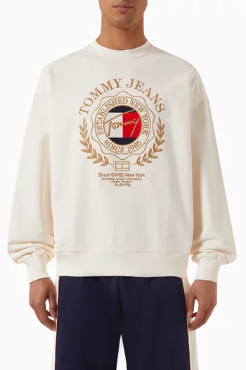 Prep Explorer Logo Sweatshirt in Cotton-terry