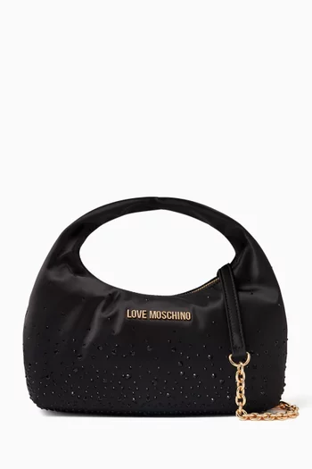 Majestic Embellished Bag in Satin