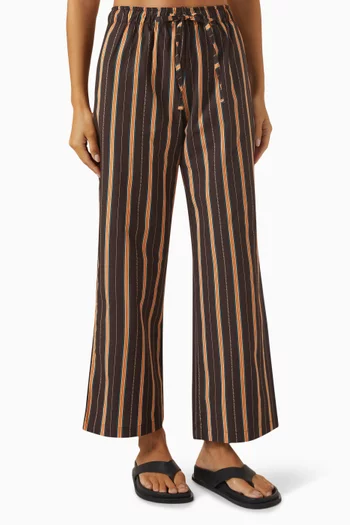 Nedi Wide-leg Drawstring Pants