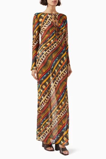 Magy Printed Maxi Dress