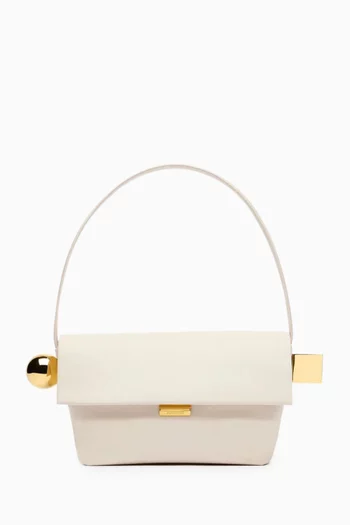 Le Rond Carre Folded Shoulder Bag in Leather