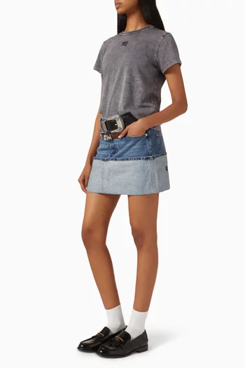 Shrunk T-shirt in Cotton