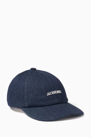 La Casquette Gadjo Baseball Cap în Denim