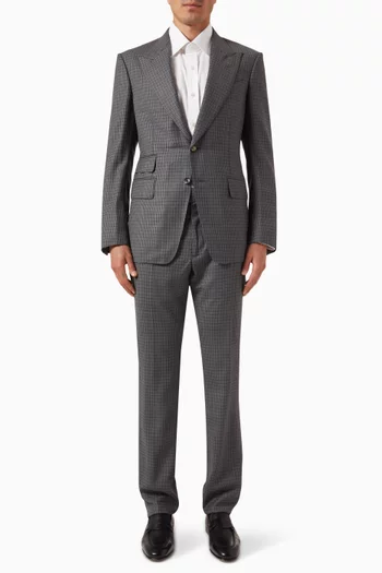 Prince of Wales Shelton Suit in Wool-blend