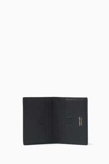 Folding Card Holder in Leather