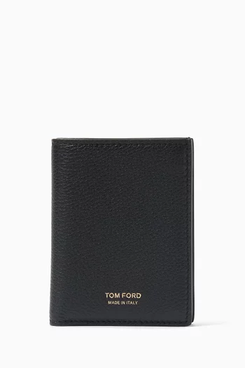 Folding Card Holder in Leather