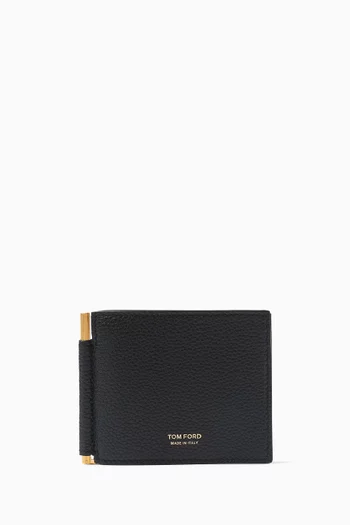 Money Clip Wallet in Leather