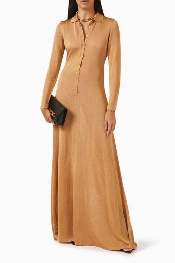 Polo Evening Gown in Viscose-knit
