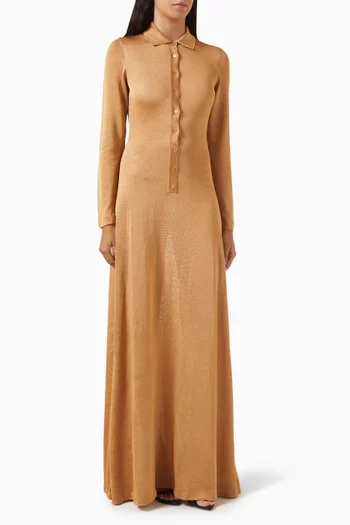 Polo Evening Gown in Viscose-knit