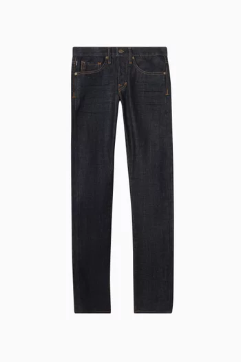 بنطال جينز بقصة ضيقة دينم