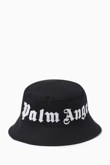 قبعة باكيت بطبعة شعار الماركة قطن