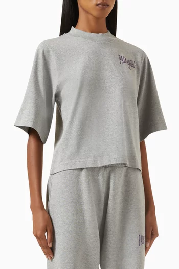 College Crop T-shirt in Cotton