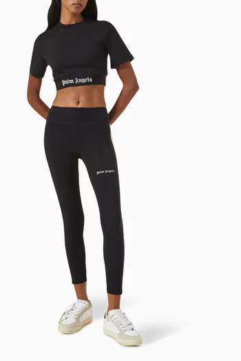 Logo Crop Top in Cotton