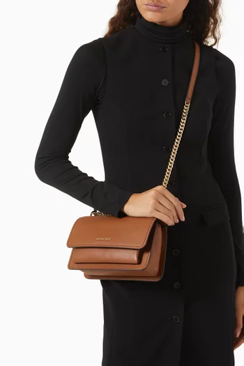 Large Claire Convertible Shoulder Bag in Leather