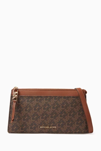 Large Empire Convertible Crossbody Bag in Coated Canvas