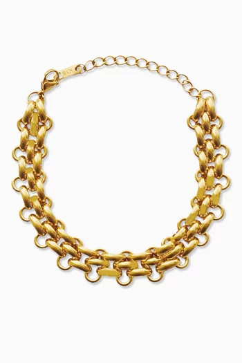 Clara Chunky Bracelet in 18kt Gold-plated Stainless Steel