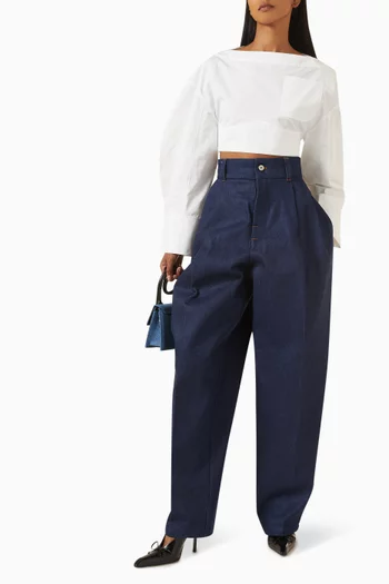 Le de-Nîmes Curzio Pants in Denim